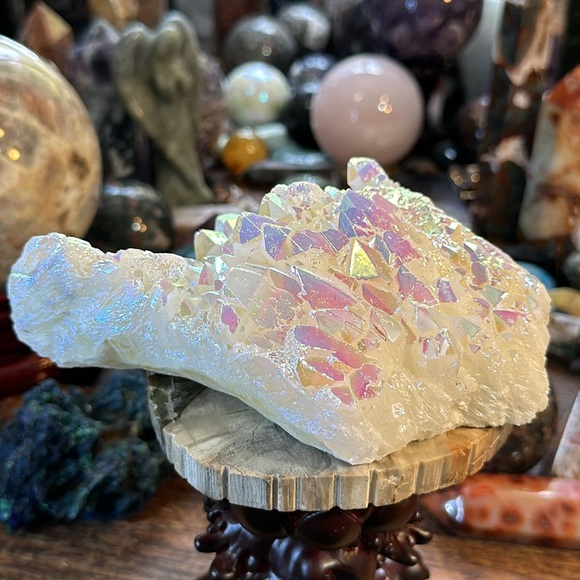 🎄SALE🎄Aura Clear Quartz Crystal Cluster! - Picture 9 of 9